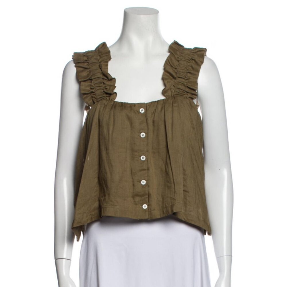 *NWT* FRAME Ruffle Tank Top